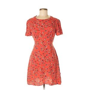 Atmosphere red floral sun dress